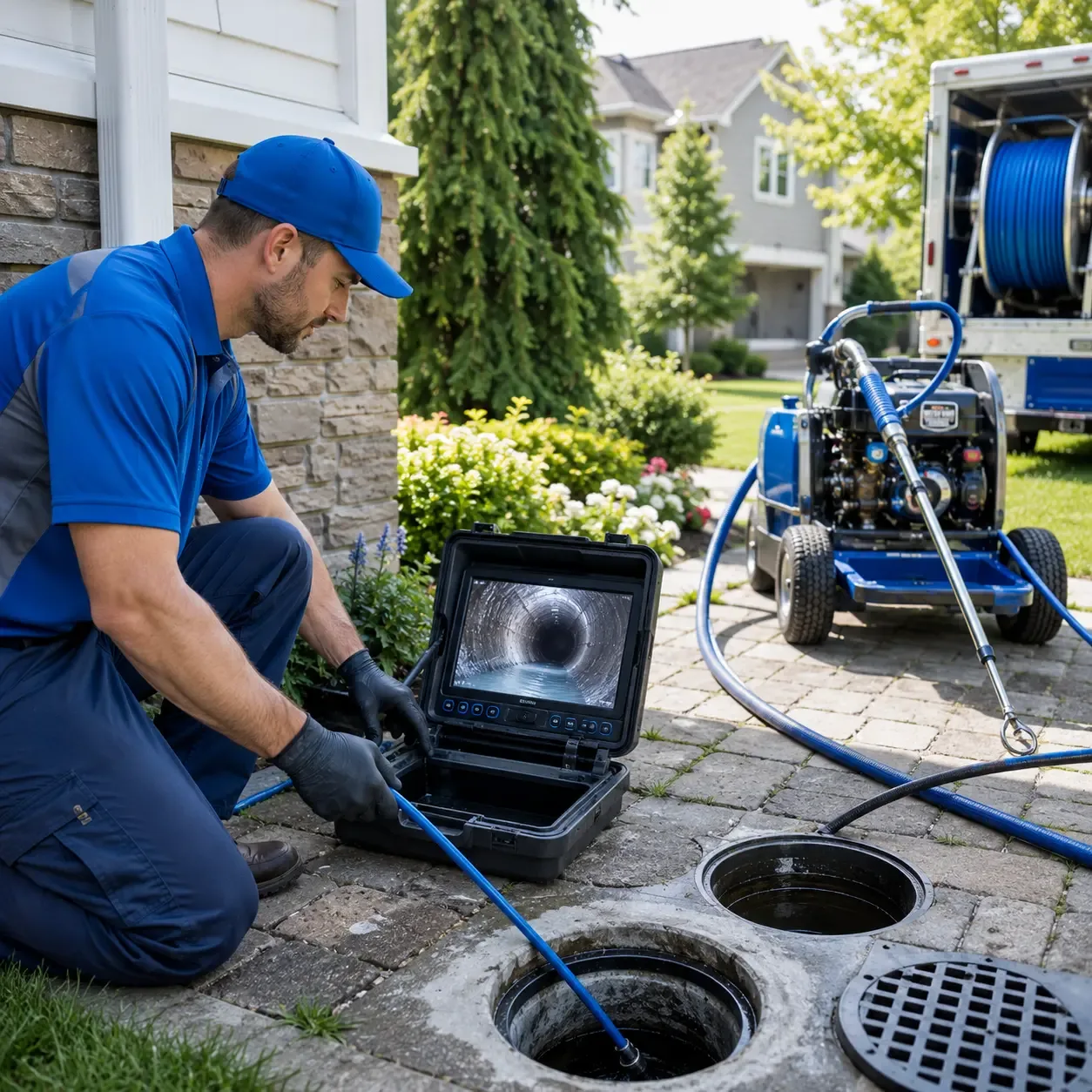 Outdoor drain cleaning professionals serving Llewellyn, PA