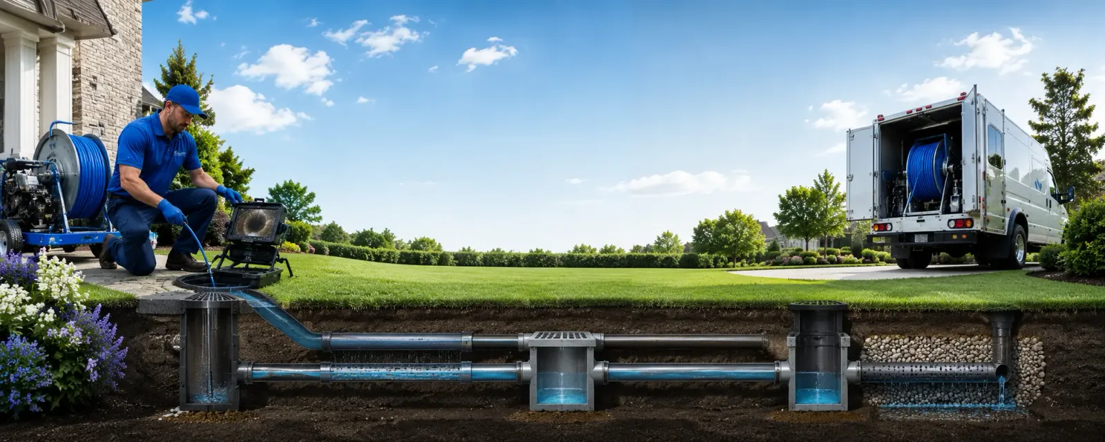 Outdoor drain cleaning information for Llewellyn, PA